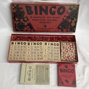 Bingo Game Set #4002 by Milton Bradley c1940s