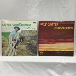 Wilf Carter LP Record Lot with Autograph