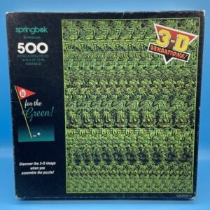 3-D Sensations Go For The Green 500pc Jigsaw Puzzle by Springbok 1994