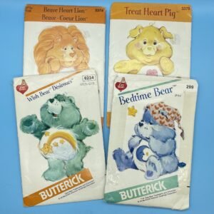 Care Bears - Butterick Stuffed Toy Pattern Lot