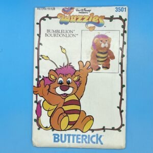 Wuzzles - Butterick Bumblelion Stuffed Toy Pattern from 1985