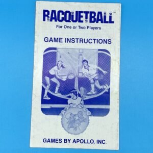 Atari Racquetball Game Manual by Apollo