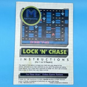 Atari Lock ‘n’ Chase Game Manual by Mattel 1982
