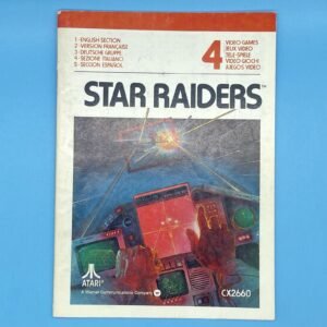 Atari Star Raiders Game Manual 1982