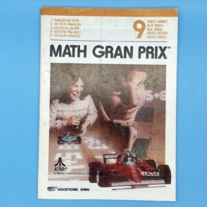 Atari Math Gran Prix Game Manual 1982