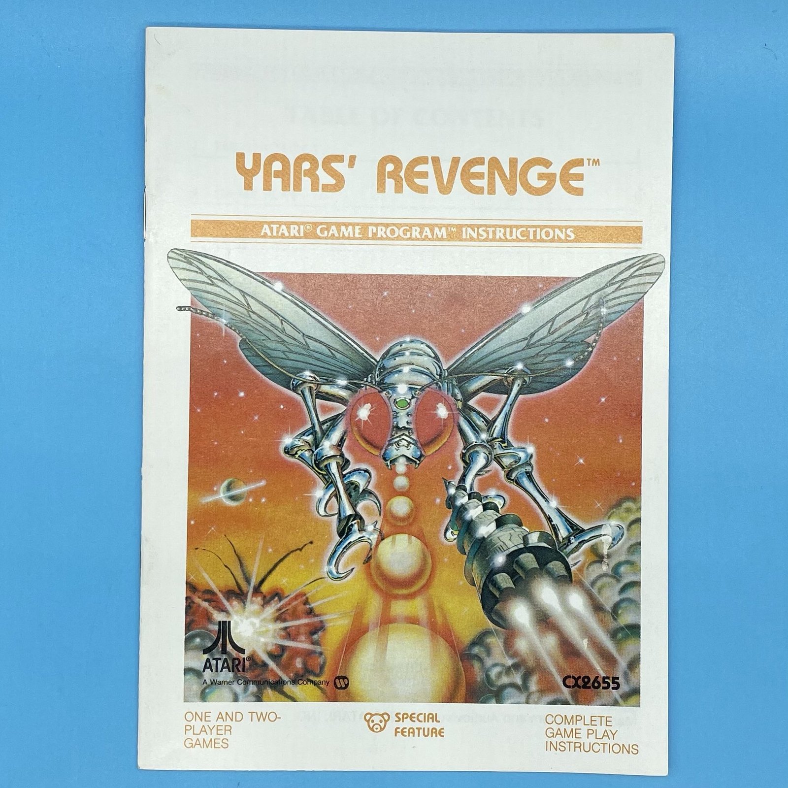 Atari Yar’s Revenge Game Manual 1982