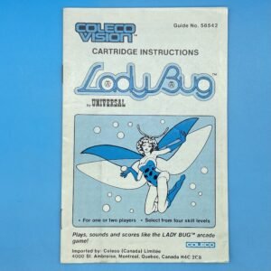 Colecovision Lady Bug Game Manual 1982 Canadian English/French