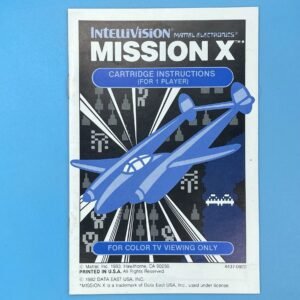 Intellivision Mission X Game Instructions 1983