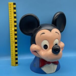 Mickey Mouse 10” Plastic Coin Bank from 1971