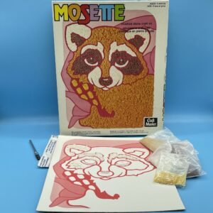 Mosette Raccoon Crushed Stone Craft Kit 1982