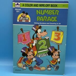 Learn With Mickey Number Parade Color and Wipe-Off Book 1988