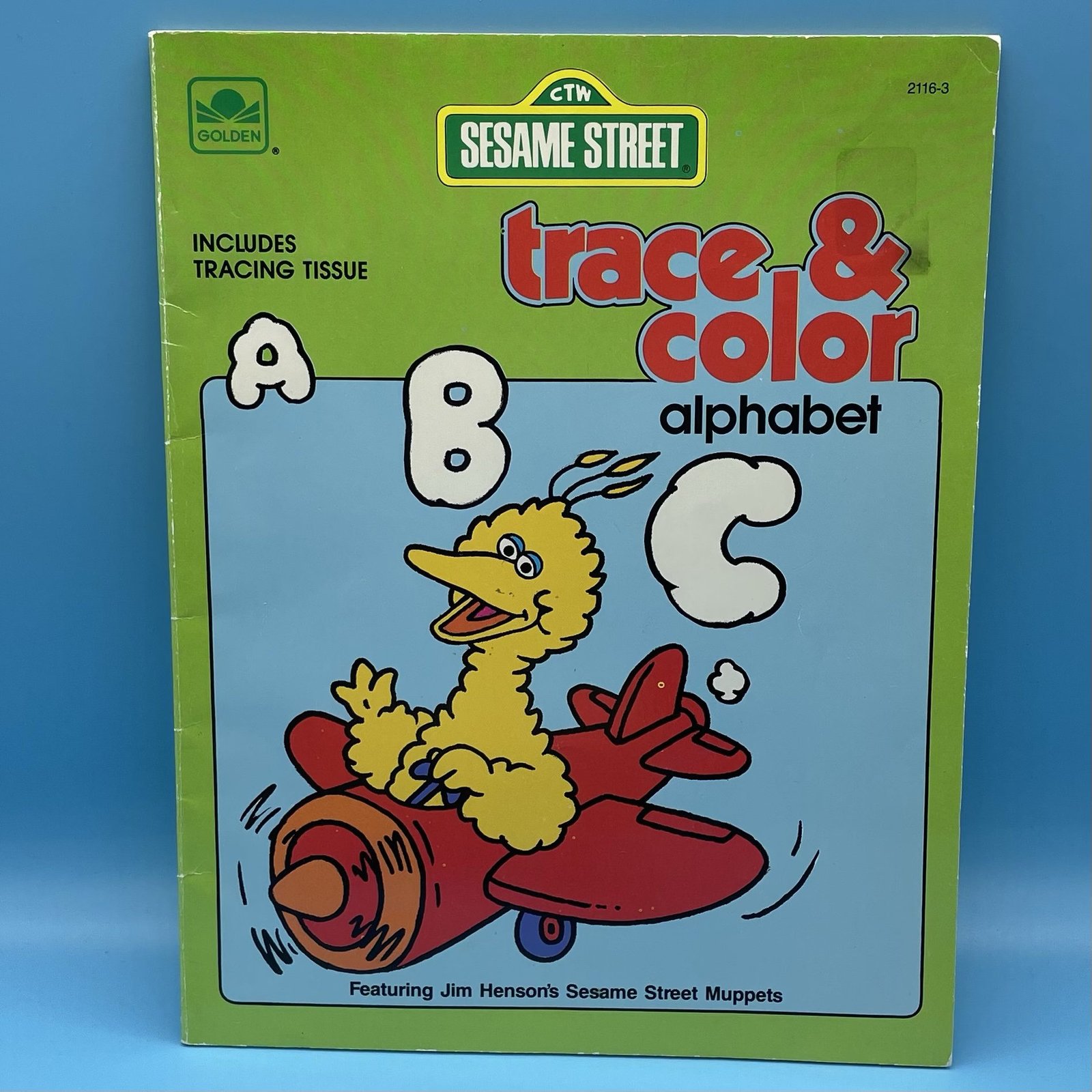 Sesame Street Trace & Color Alphabet 1984