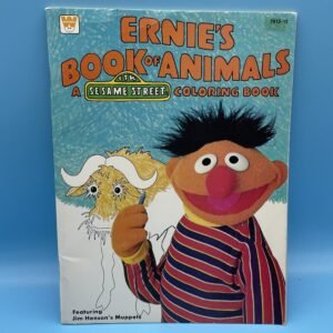 Ernie’s Book of Animals Coloring Book by Whitman 1977
