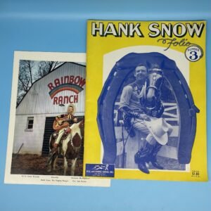 Hank Snow Sheet Music Book and Colour Photo 1953