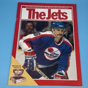Winnipeg Jets Game Program Jan 5 1986 vs Canucks