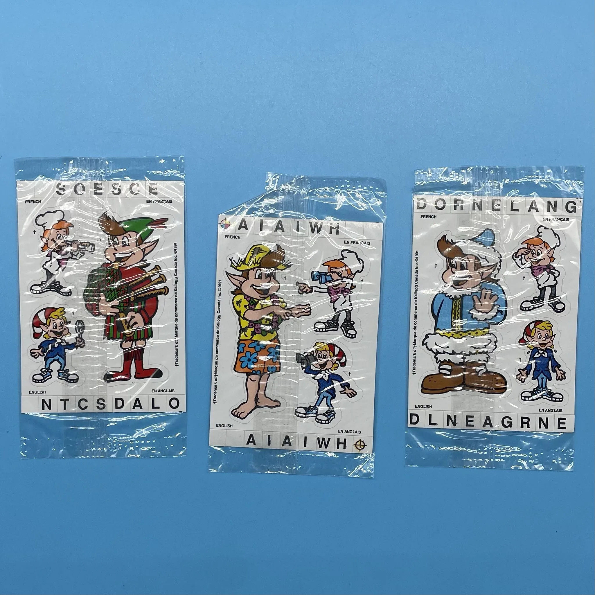 Kellogg's Rice Krispies 1991 Sticker Lot 2 Sealed