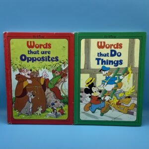 Walt Disney Words Educational Hardcover Book Lot from 1978