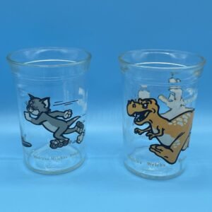 Welch’s Juice Glasses 1990 - Tom and Jerry, Tyrannosaurus Rex