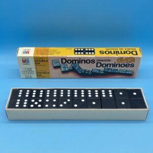 Dragon Double Six Dominos Set by Milton Bradley 1970s Canadian Version