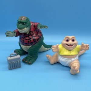 Disney Dinosaurs Earl and Baby Sinclair Action Figures By Hasbro 1991
