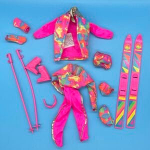 Ski Fun Barbie Clothes and Accessories Lot from 1990