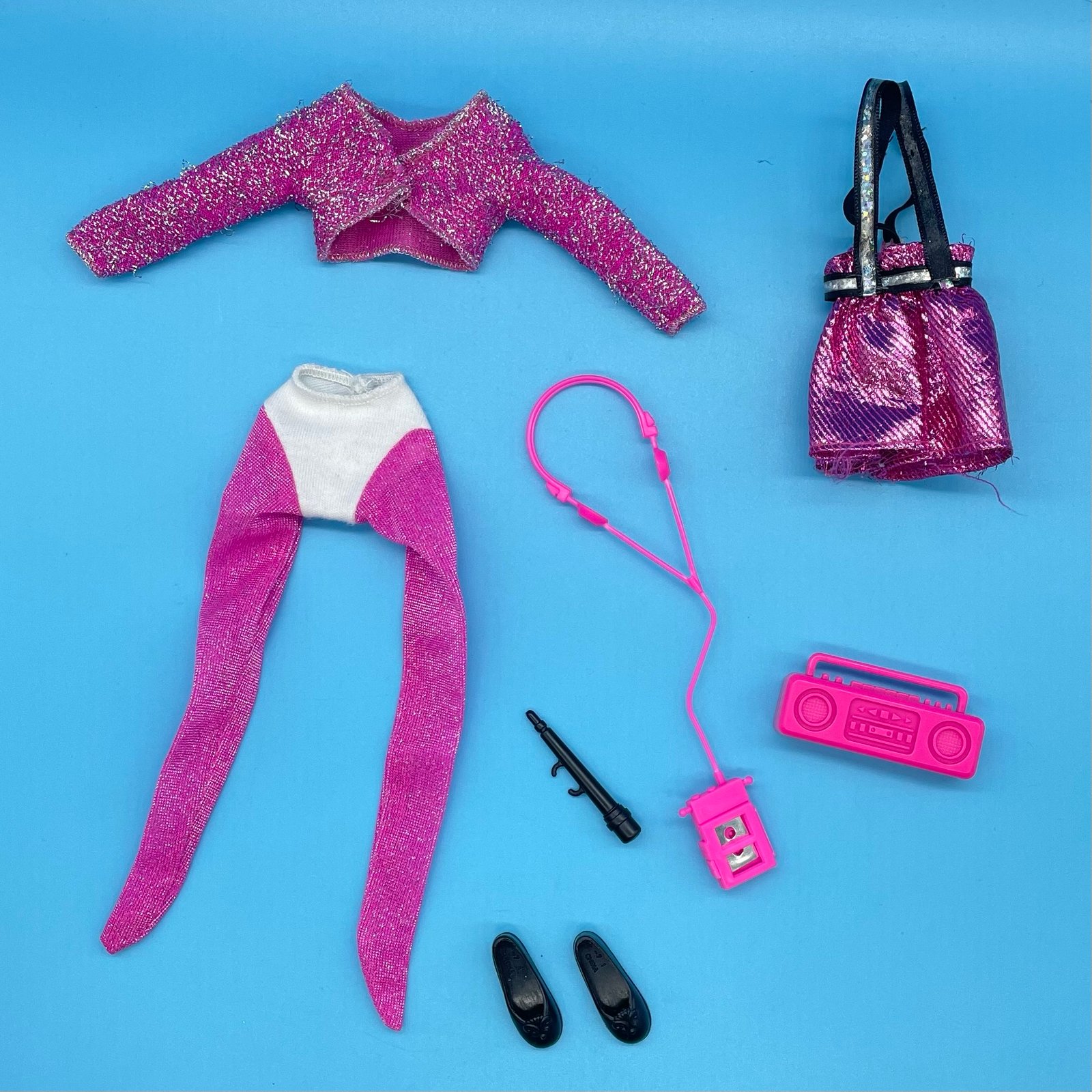 Dance Moves Barbie Clothes and Accessories Lot from 1994