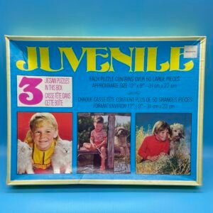Juvenile 3-Puzzle Jigsaw Set from Somerville Games 1970s Sealed