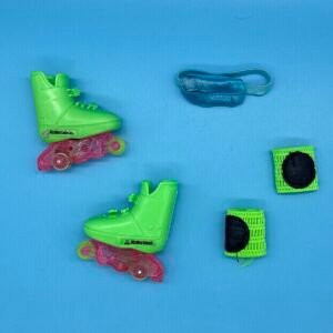 Flicker n Flash Barbie - Ken Rollerblade Accessories Lot 1991