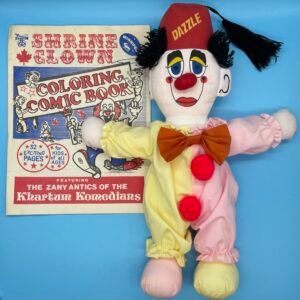 Shrine Circus Vintage Winnipeg Coloring Comic Book and Dazzle Plush