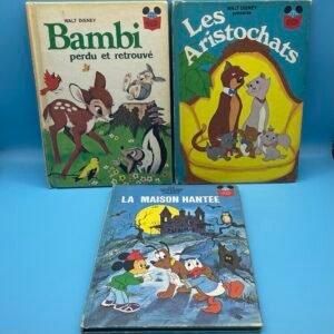 Walt Disney Book Club 1980s French Hardcover Book Lot 1