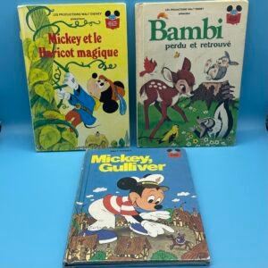 Walt Disney Book Club 1980s French Hardcover Book Lot 2