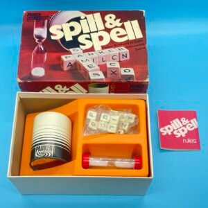 Spill & Spell Game by Parker 1970s Canadian Version