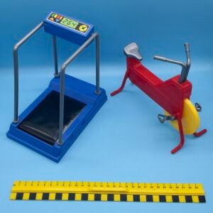 Fashion Doll Physical Fitness Center Vintage Treadmill and Exercise Bike from Meritus 1983