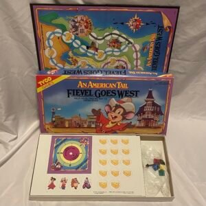 American Tail Fievel Goes West Board Game from Tyco 1991