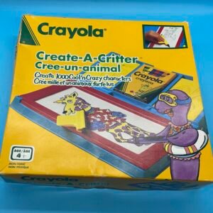 Crayola Create-A-Critter Rubbing Plate Set Vintage